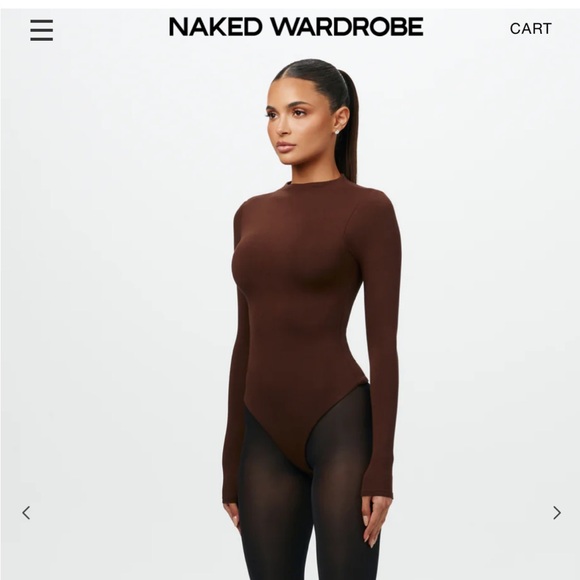 Naked wardrobe brown bodysuit - Picture 3 of 8
